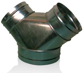 Y Connector - Y Connector, 10" x 6" x 6"