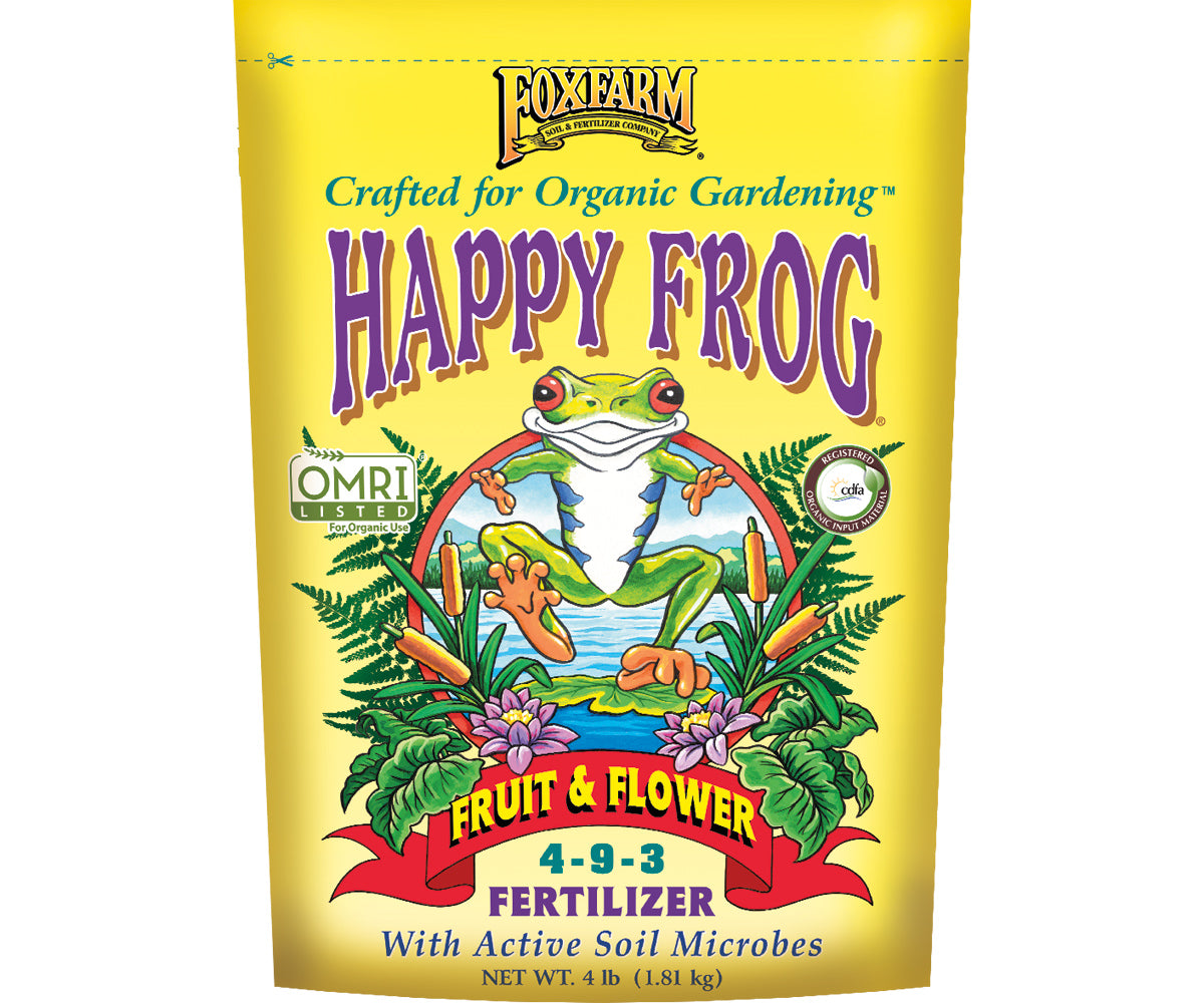 FoxFarm Happy Frog Fruit & Flower Fertilizer - FoxFarm Happy Frog® Fruit & Flower Fertilizer, 4 lb bag