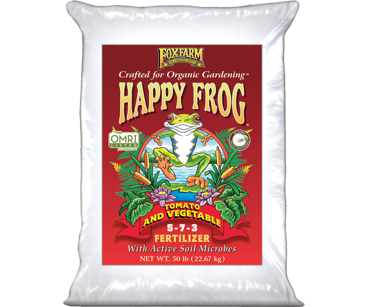 FoxFarm Happy Frog Tomato & Vegetable Fertilizer - FoxFarm Happy Frog® Tomato & Vegetable Fertilizer, 50 lb bag