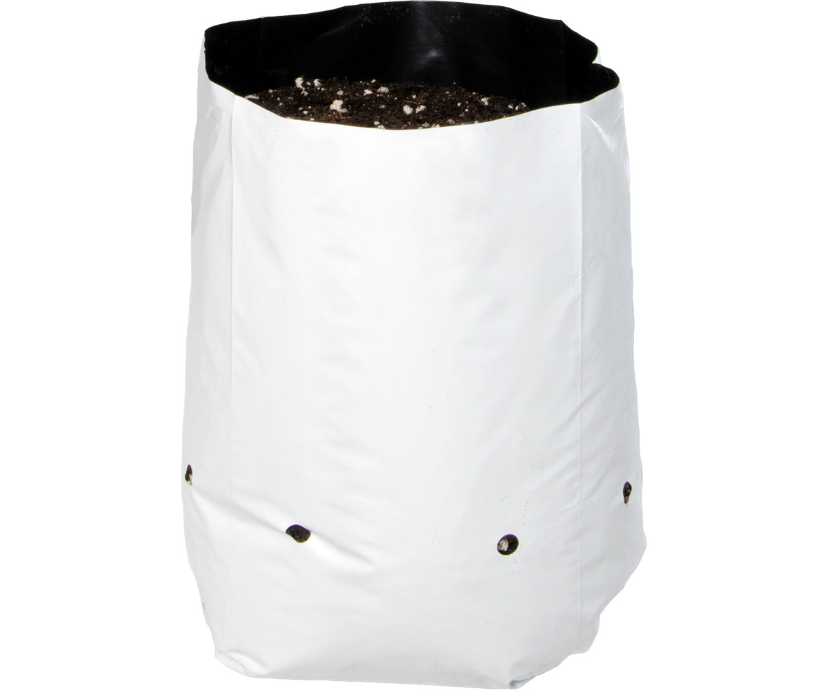 Hydrofarm Black & White Grow Bags - Hydrofarm Black & White Grow Bag, 2 gal (20 packs of 25)