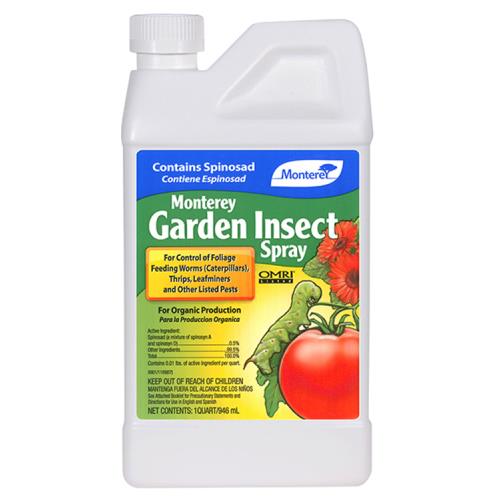 Monterey Insect Spray with Spinosad - Monterey Insect Spray w/ Spinosad Quart (12/Cs)
