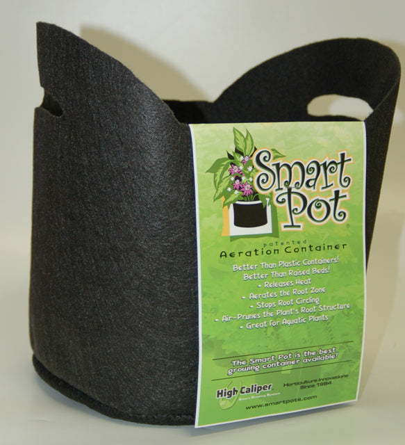 Smart Pot - Black W/Handles - Smart Pot w/Handles, 7 gal, 14" x 10.5"