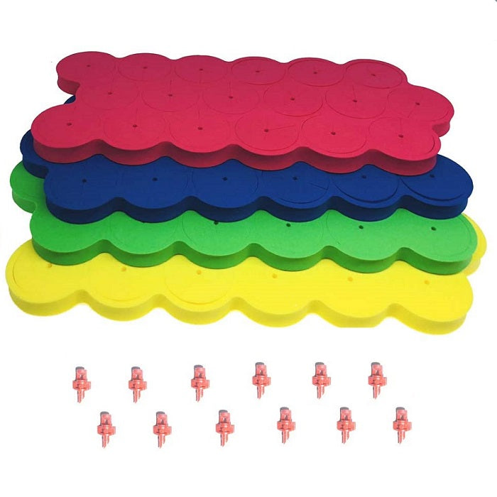 Neoprene Replacements Green / Yellow / Blue / Red 1.625in + 12 Replacement Sprayers (7
