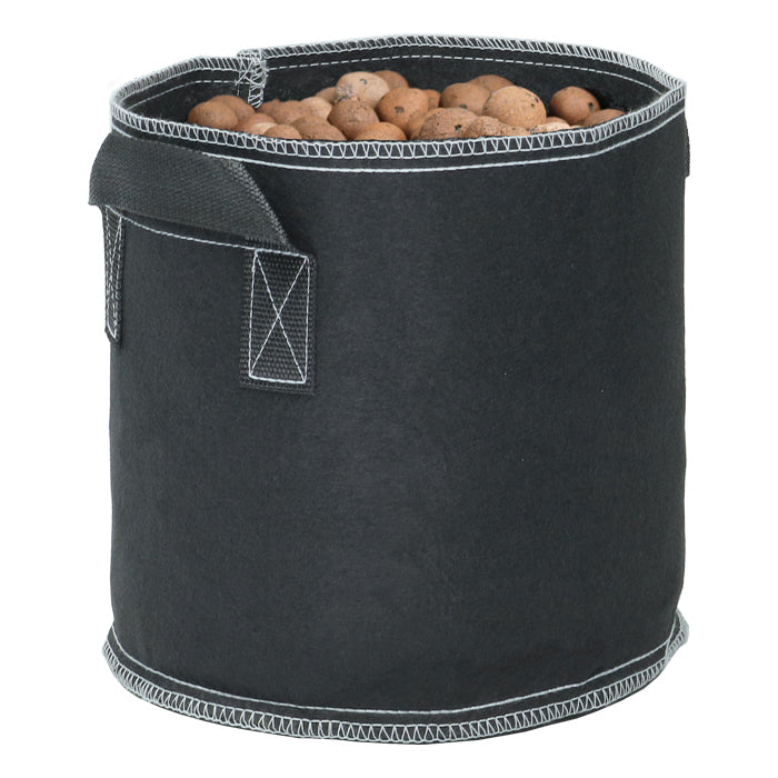Grow1 Fabric Pot w/ Handles Black 2 Gallon