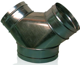 Y Connector - Y Connector, 6" x 6" x 6"