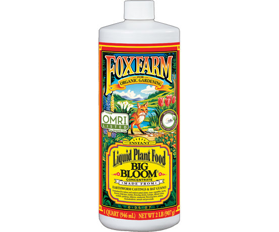 FoxFarm Big Bloom Liquid Concentrate - FoxFarm Big Bloom Liquid Concentrate, 1 qt