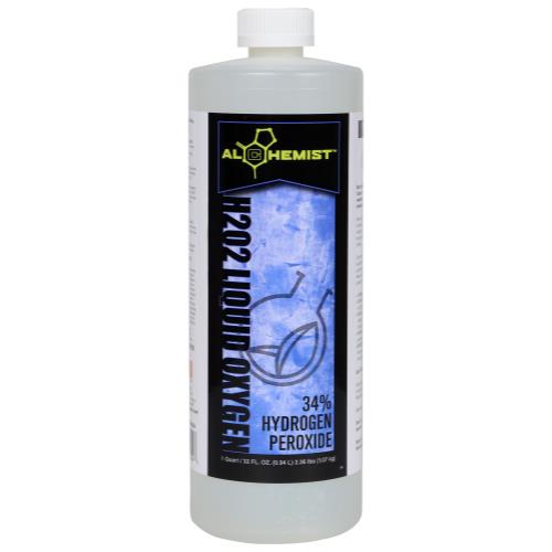 Alchemist® H2O2 Liquid Oxygen 34% - Alchemist H2O2 Liquid Oxygen 34% Quart (12/Cs)