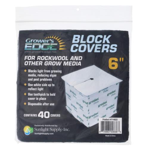 Grower's Edge® Block Covers - Grower's Edge Block Covers 6 in (40/Pack)