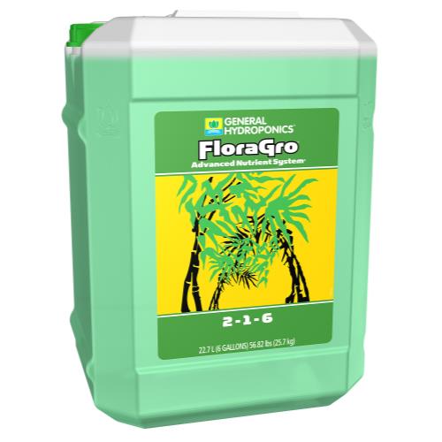 General Hydroponics® FloraGro®  2 - 1 - 6 - GH Flora Gro 6 Gallon