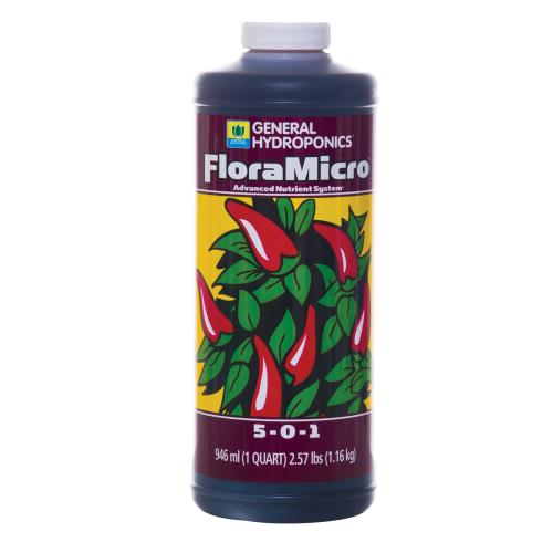 General Hydroponics® FloraMicro®  5 - 0 - 1 - GH Flora Micro Quart (12/Cs)