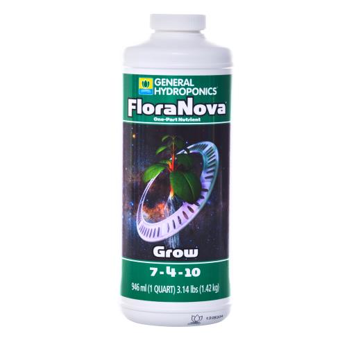 General Hydroponics® FloraNova Grow® 7 - 4 - 10 - GH FloraNova Grow Quart (12/Cs)