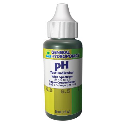 General Hydroponics® pH Test Kit - GH pH Test Kit 1 oz (24/Cs)