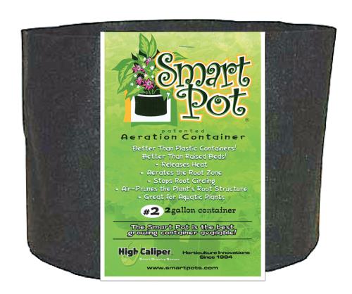 Smart Pot® - Black - Smart Pot Black 2 Gallon (100/Cs)