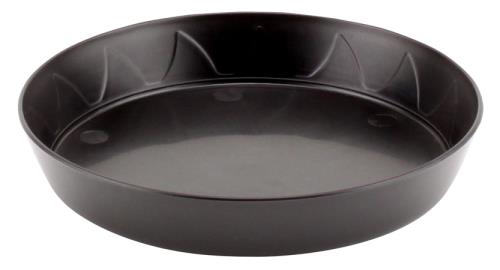 Gro Pro® Heavy-Duty Black Saucers - Gro Pro Heavy Duty Black Saucer - 6 in (100/Cs)