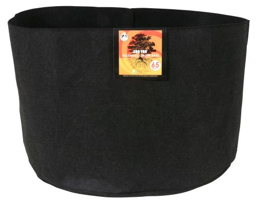 Gro Pro® Essential Round Fabric Pots - Black - Gro Pro Essential Round Fabric Pot - Black 65 Gallon (20/Cs)