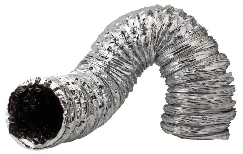 Ideal-Air Supreme Silver/Black Ducting - Ideal-Air Supreme Silver / Black Ducting 6 in x 25 ft