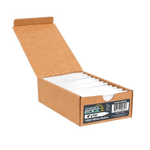 Grower's Edge® Plant Stake Labels Multicolored - Grower's Edge Plant Stake Labels White - 1000/Box