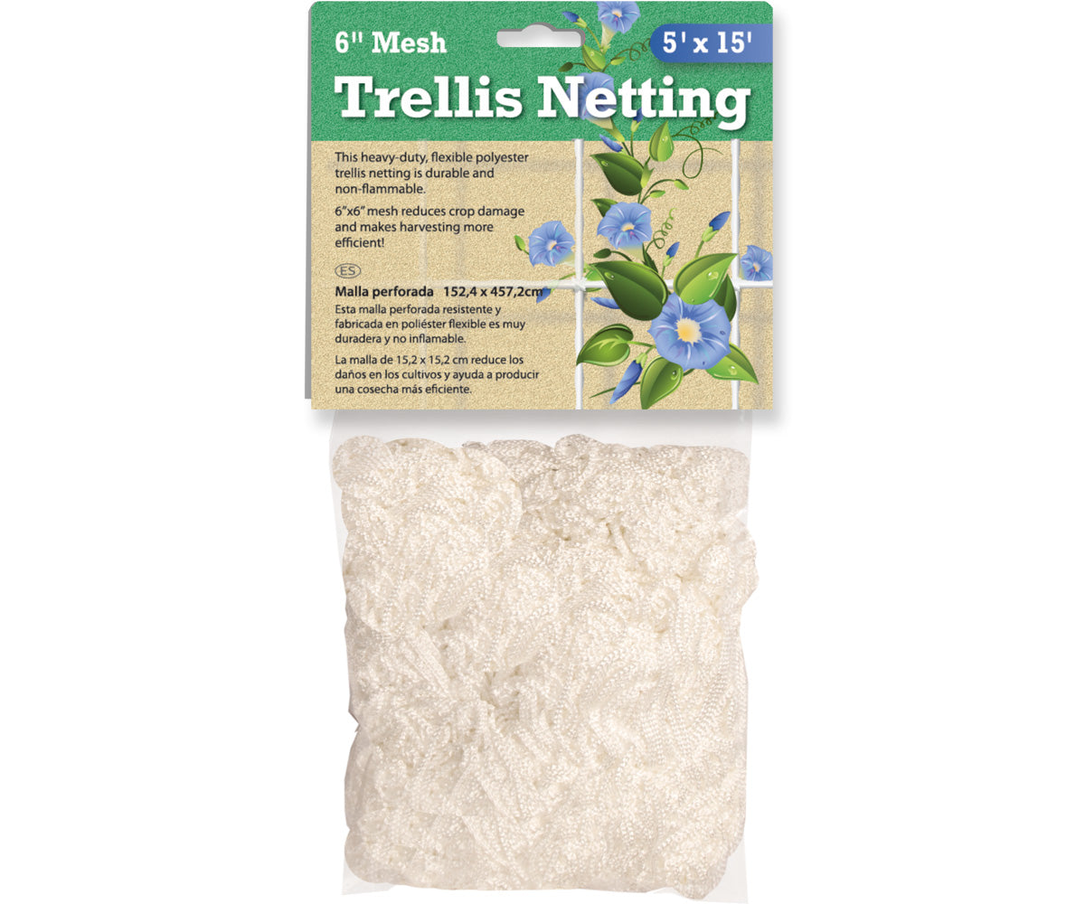 Trellis Netting - Trellis Netting 6" Mesh, woven, 5' x 15'