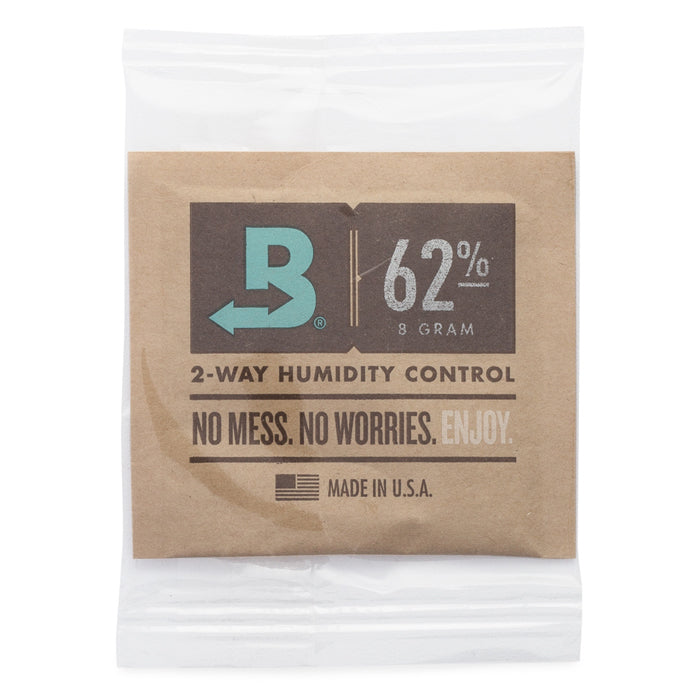 Boveda 2-Way Humidity Control Pack 62% RH 8g Bulk Individually Wrapped (300pcs/Case