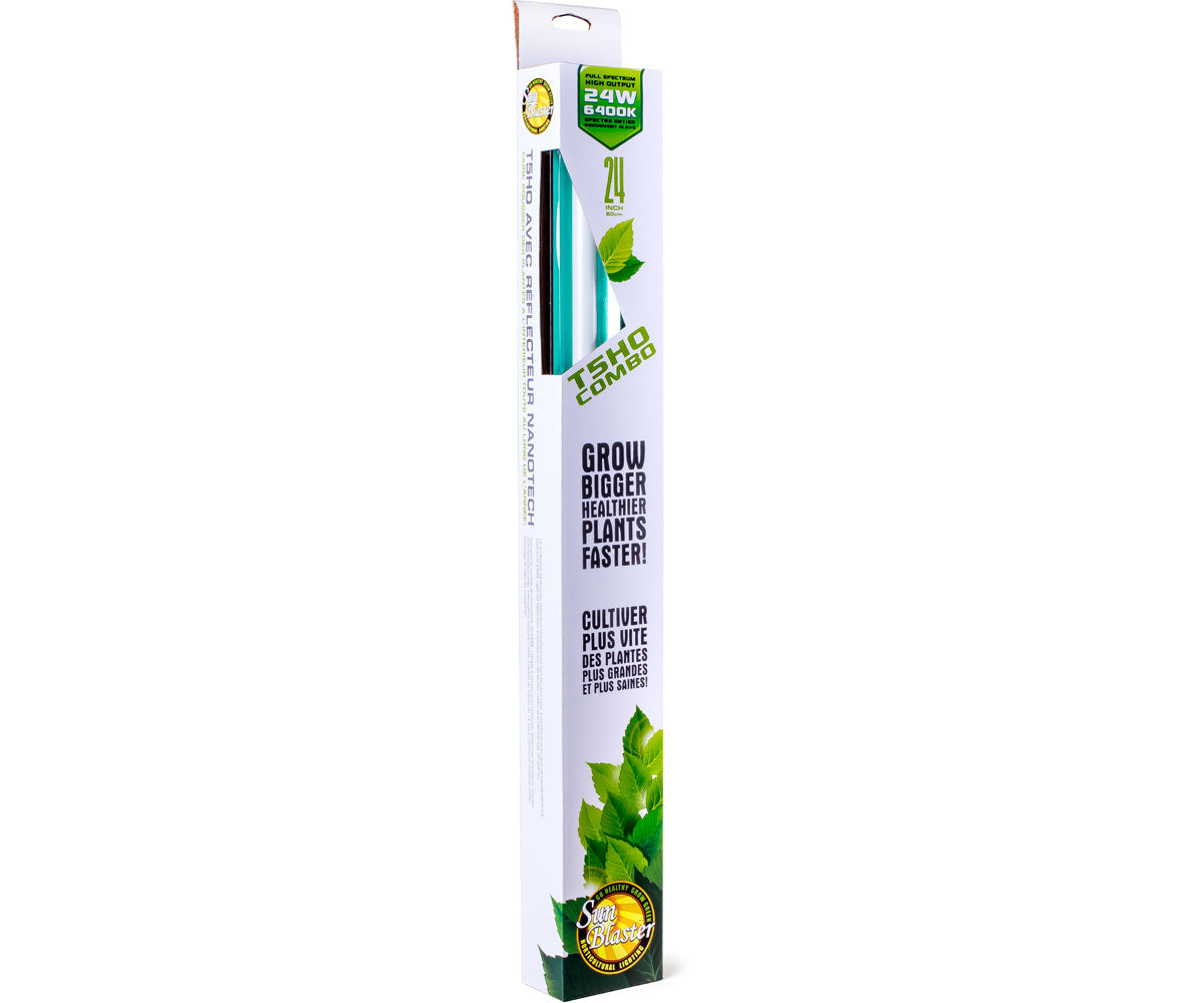 SunBlaster T5HO 6400K w/NanoTech Reflector - SunBlaster T5HO 24W 6400K w/NanoTech Reflector, 2'